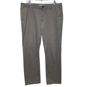 Hawker Rye light gray straight leg chino pants mens 36x32